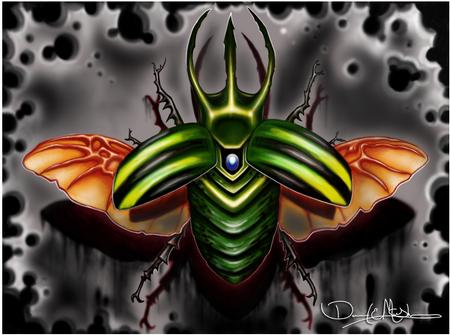 Tattoos - Rhinoceros Beetle Photoshop Painting - 69504